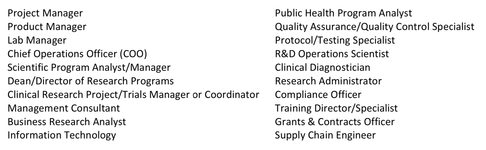 operations research job titles