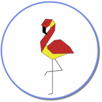 Flamingo In Circle Flamingo In Circle
